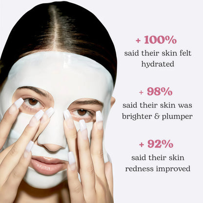 Bio-Collagen Face Mask Overnight – Hydrating Korean Sheet Mask – Niacinamide & Low Molecular Collagen – Firming & Smoothing Skincare for All Skin Types – 4 Masks